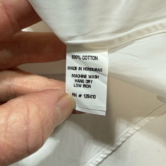 ANN MASHBURN Crisp white balloon sleeve ANAYA Popover Shirt size L - Picture 13 of 15